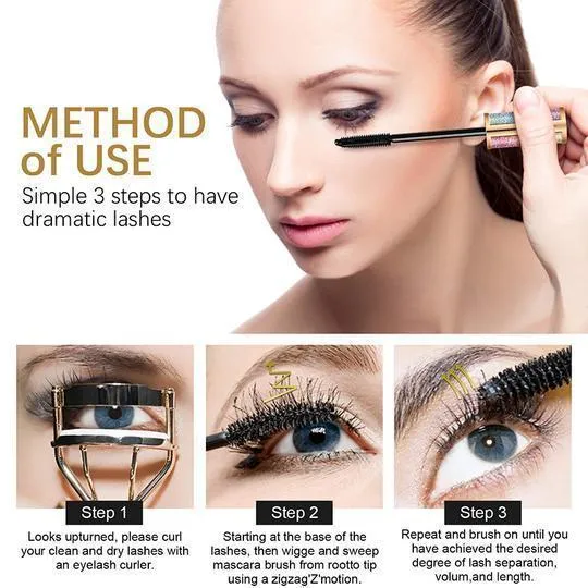 4D Vivid Galaxy Waterproof Silk Fiber Thick Lengthening Mascara