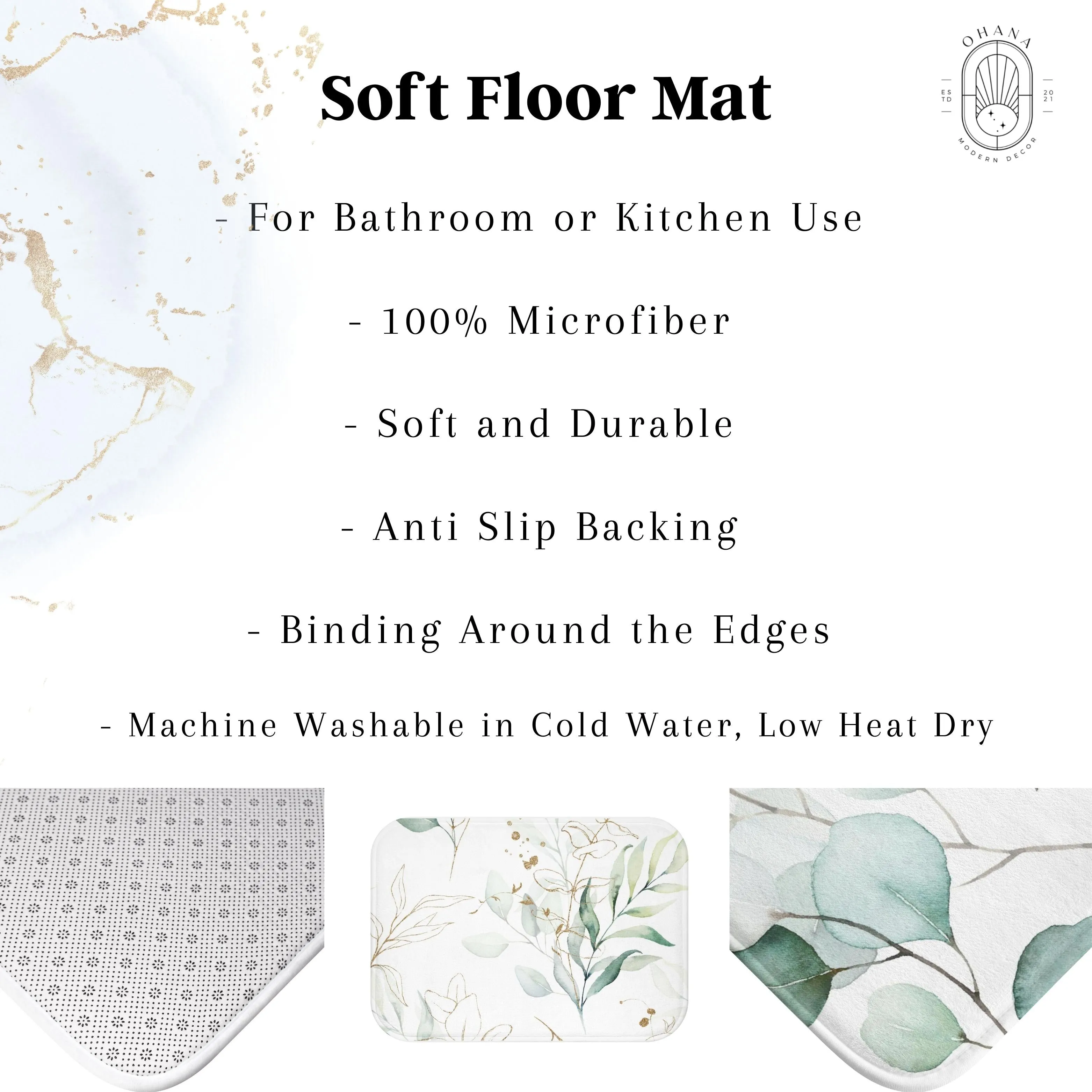 Abstract Bath Mat | Taupe Brown Beige, Organic