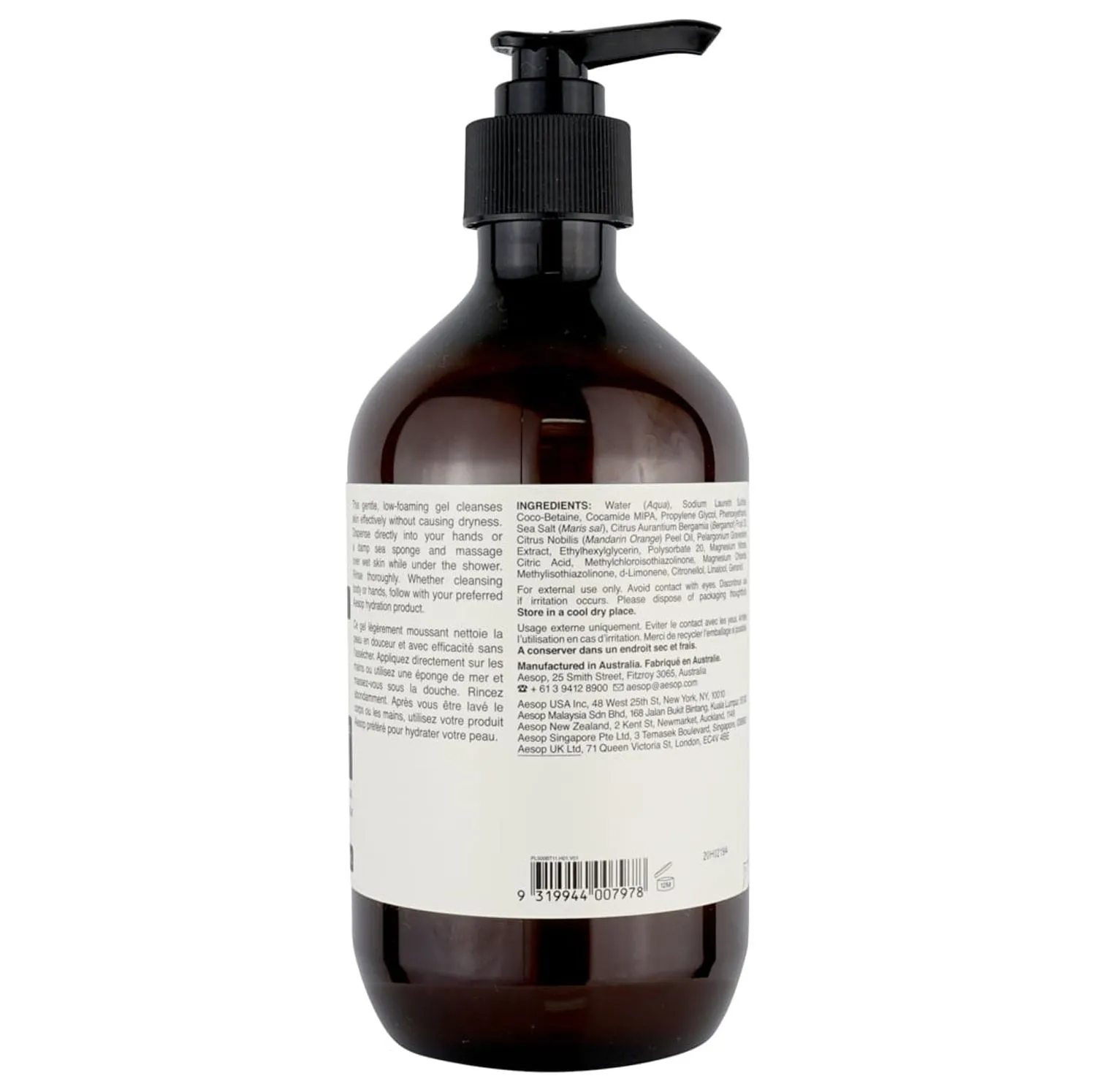 Aesop Geranium Leaf Body Cleanser, 16.9 Oz