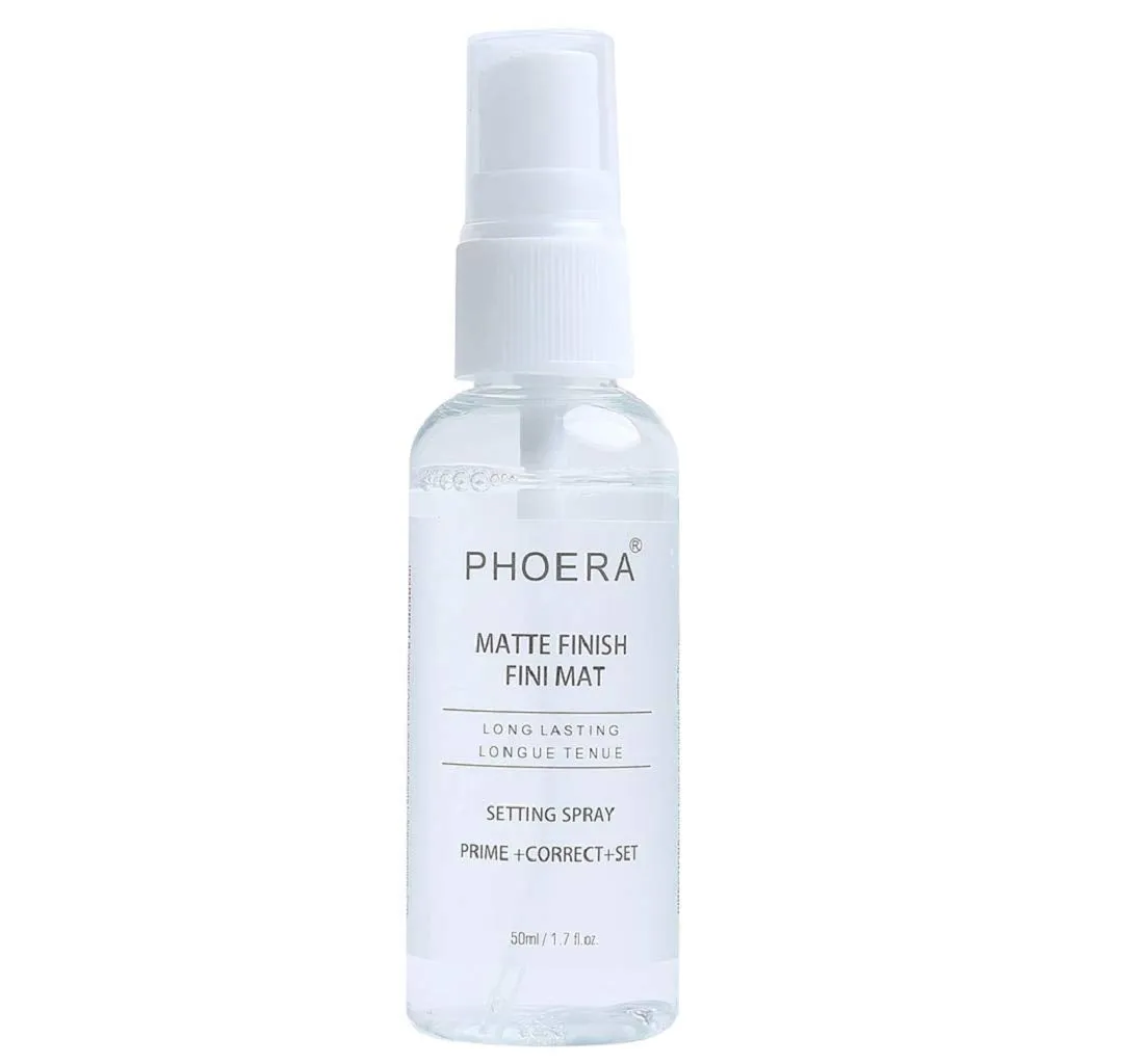 AQUAPURITY Phoera Makeup Setting Spray Matte Finish, Makeup Sealer Spray Long Lasting16Hr Wear Face Make Up Foundation 3 In 1 Fixer, Primer & Corrector Light Weight Beauty Blender (SETTING SPRAY 50ML)