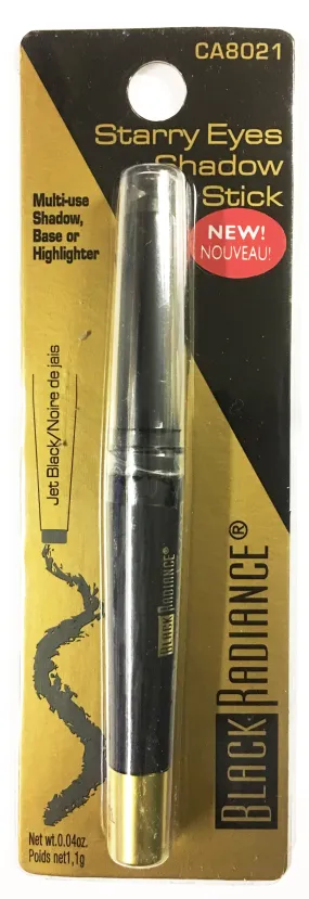 Black Radiance Starry Eyes Shadow Stick, Jet Black CA8021, 0.04 oz