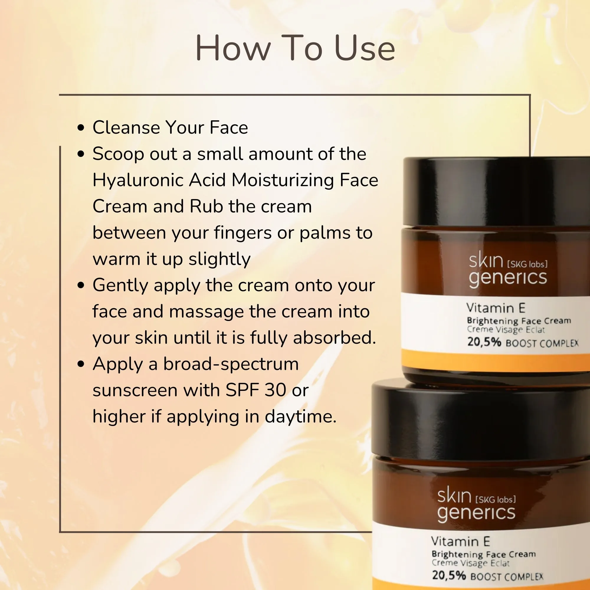 Brightening Face Cream With Vitamin E