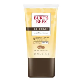 Burt's Bees BB Cream - Hydrating, Anti-Wrinkle, SPF 15, 98.9% Natural - Medium, 1.7 oz