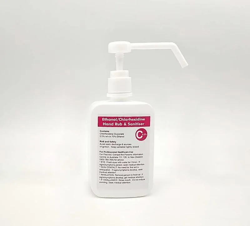 Ethanol/Chlorhexidine Hand Rub & Sanitiser 500mL