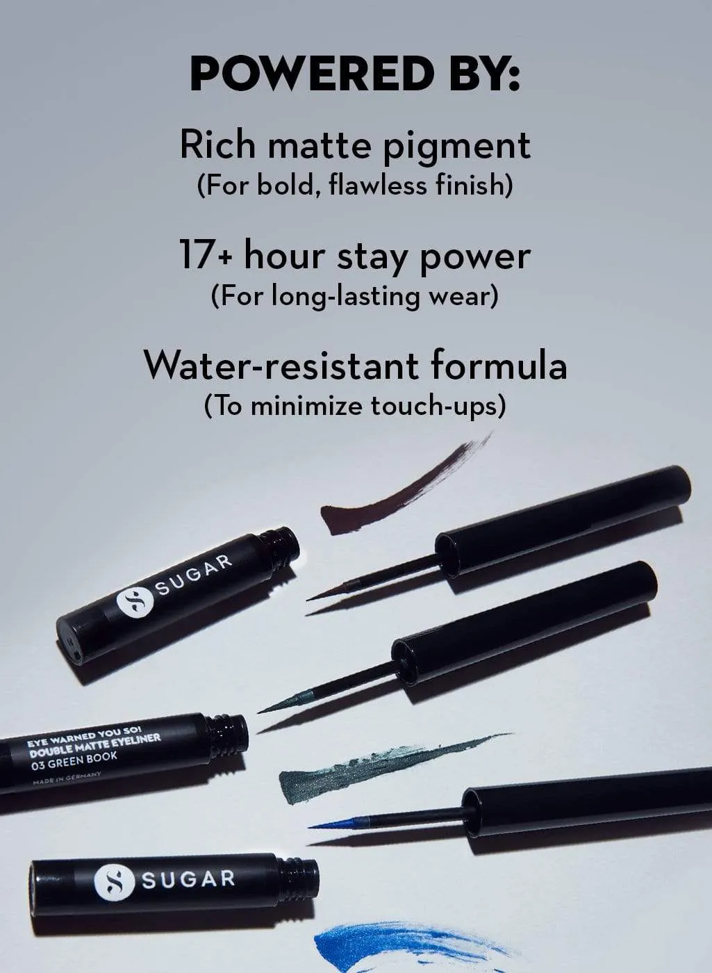 Eye Warned You So! Double Matte Eyeliner - 02 Blue Jasmine