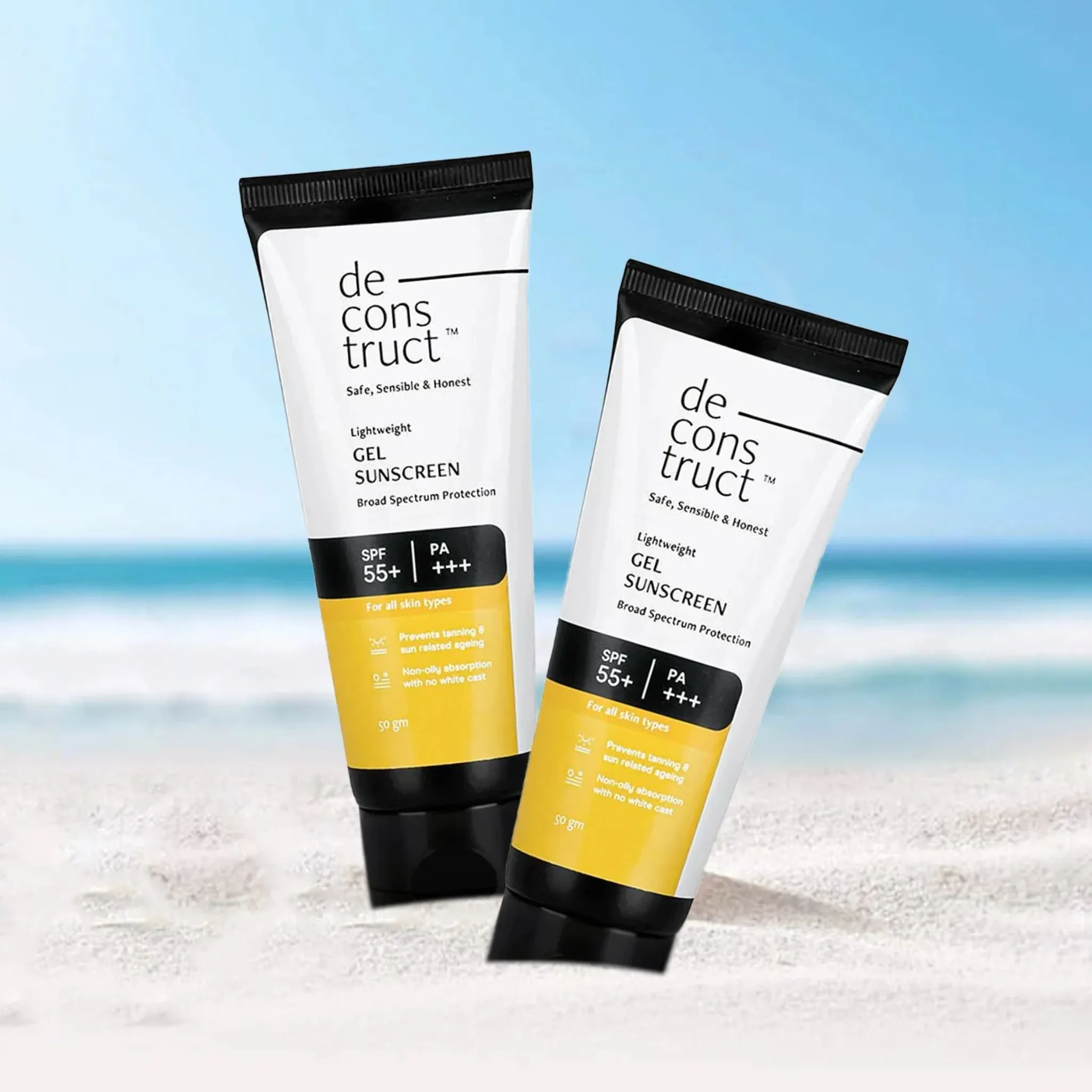 Gel Sunscreen Combo For Oily Skin - Spf 55  And Pa   