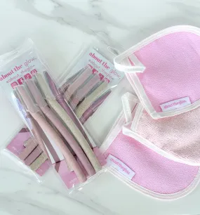 Glow Trio (3 mitts  2 packs razors)