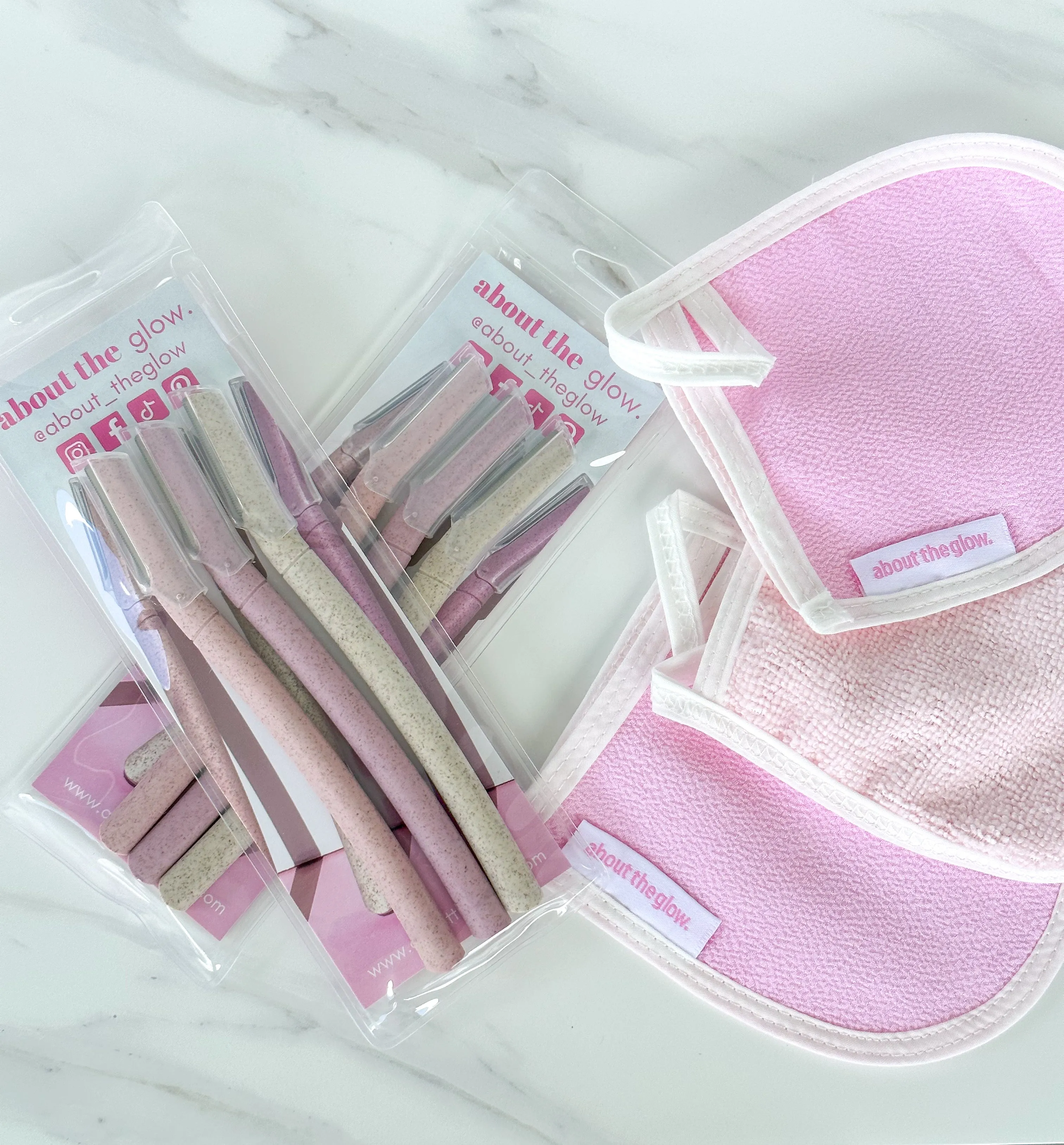 Glow Trio (3 mitts  2 packs razors)