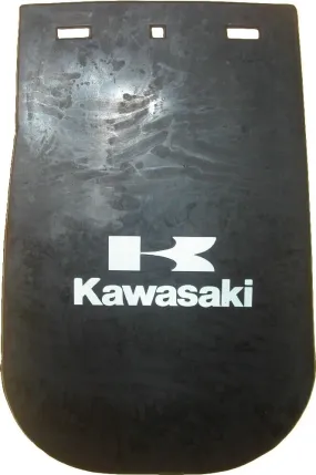 Kawasaki Rubber Mud Flap Spray Suppression - Long 140mm x 245mm
