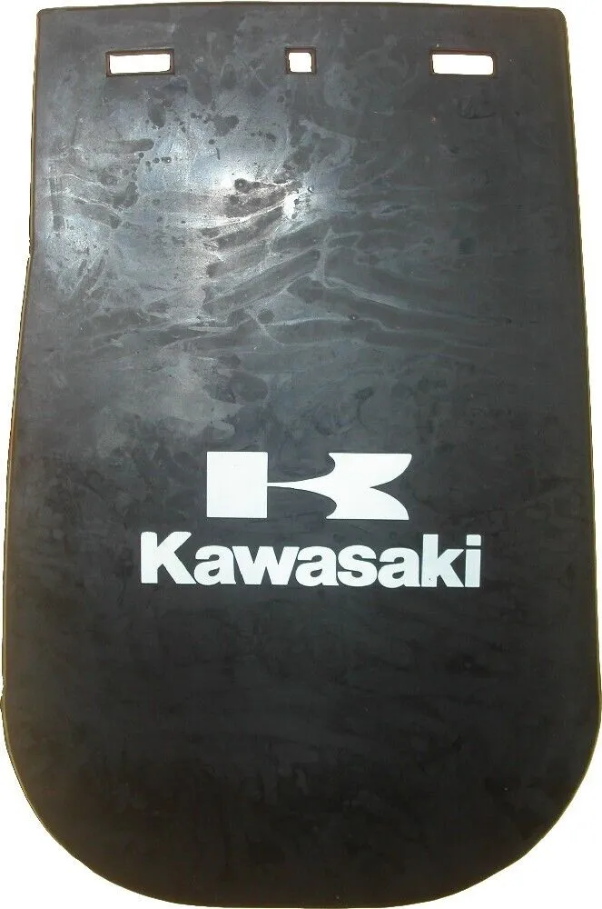 Kawasaki Rubber Mud Flap Spray Suppression - Long 140mm x 245mm