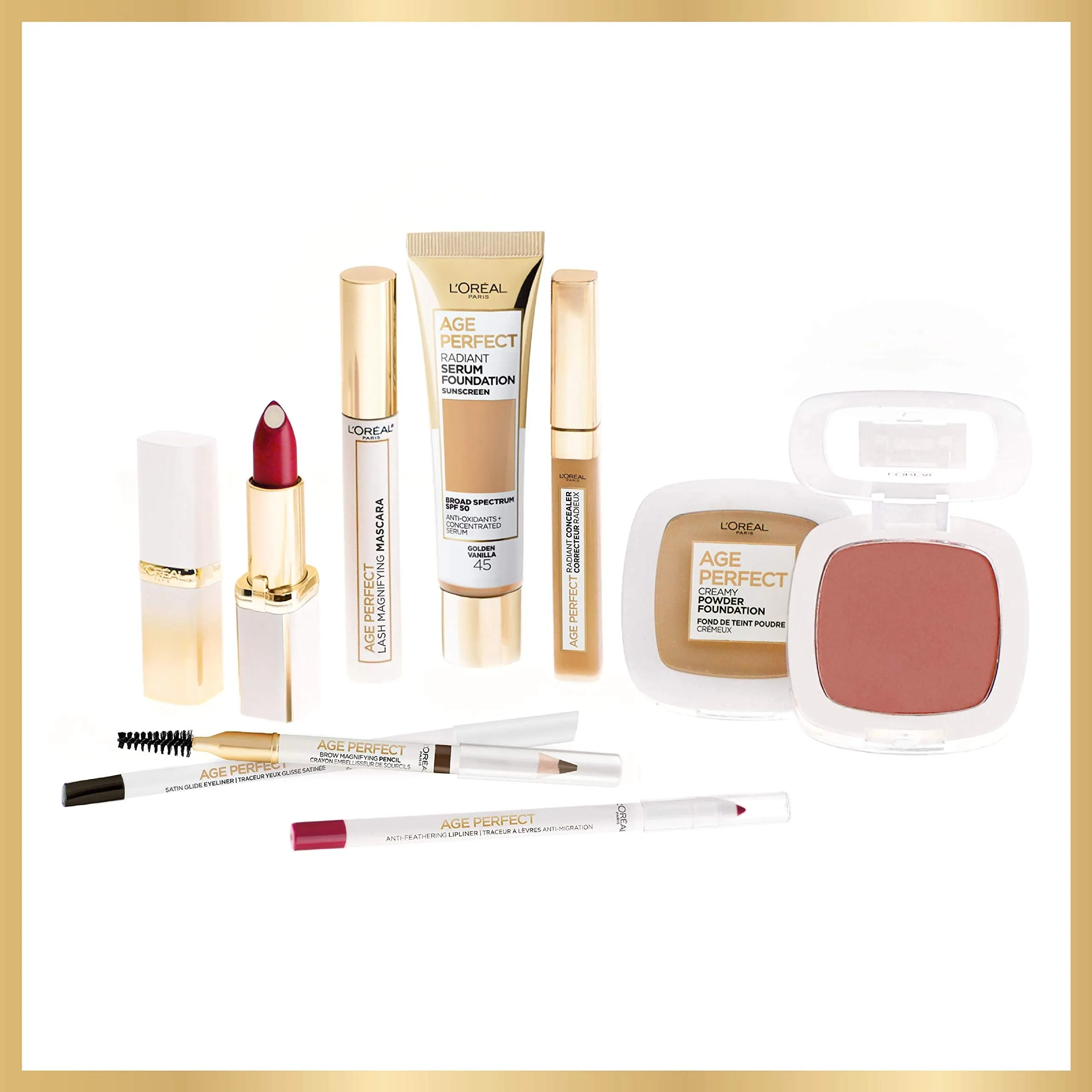 L'Oreal Paris Age Perfect Radiant Concealer with Hydrating Serum and Glycerin, Cream Beige