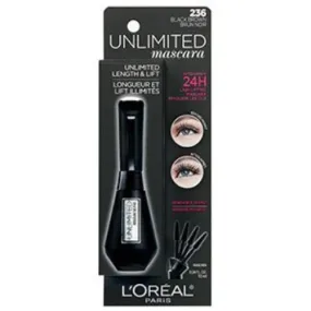 L'OREAL - Unlimited Lash Lifting and Lengthening Washable Mascara Blackest Black - 0.24 fl oz (7.0 ml)