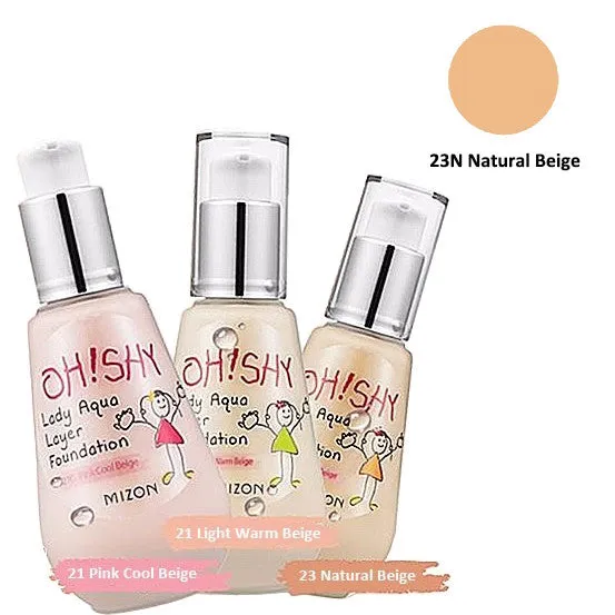 MIZON Oh! Shy Lady Aqua Layer Foundation [SPF 25/ PA  ] 55ml, Select