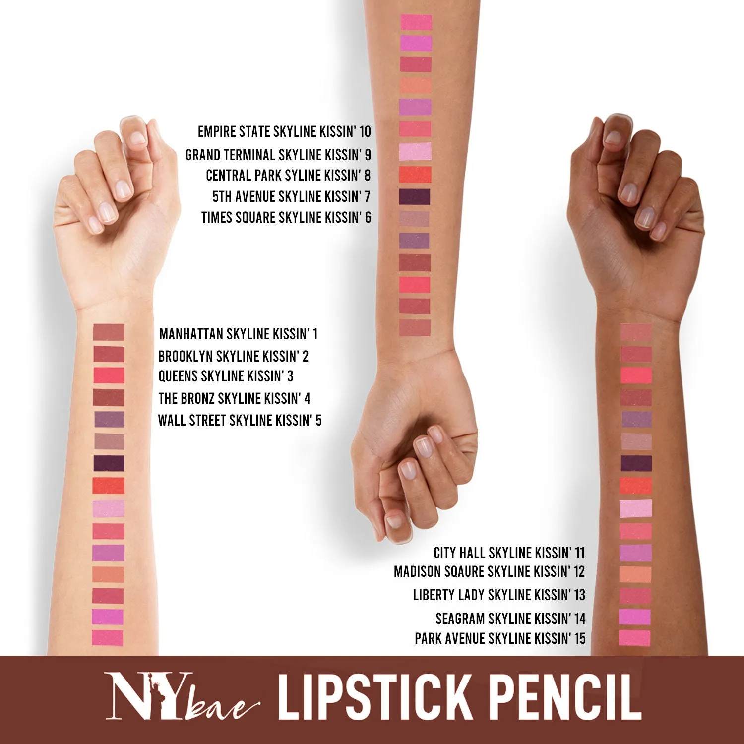 NY Bae Skyline Kissin' - Mini Lip Crayon Brooklyn Skyline Kissin' 2 (1.5g)