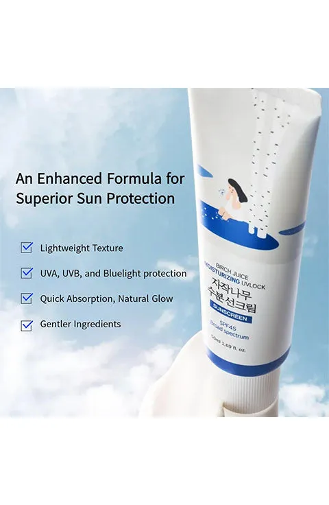 [ROUND LAB] Birch Moisturizing Sunscreen UV Lock SPF 45  Broad Spectrum(50Ml/1.69fl.oz)