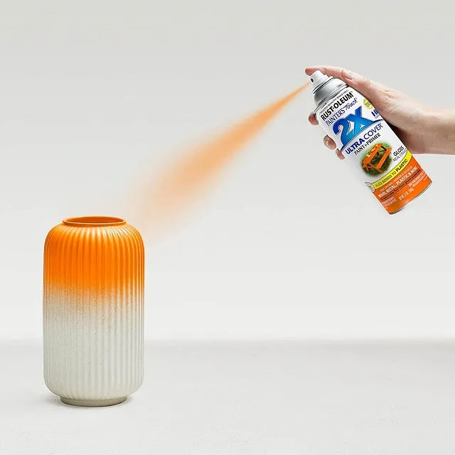 Rust-Oleum Painter's Touch 2X Ultra Cover Gloss Real Orange Paint Primer Spray Paint 12 oz
