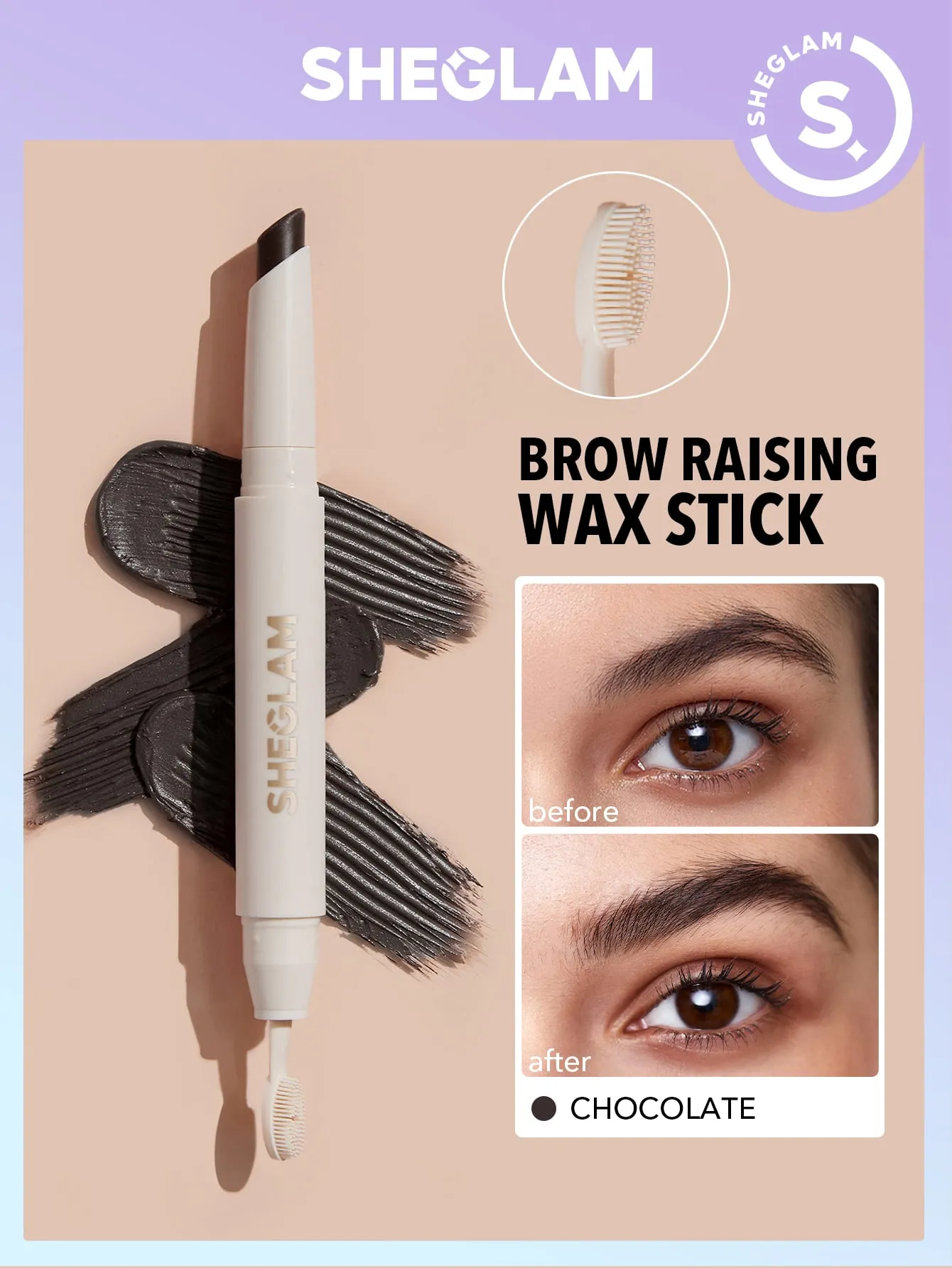 SHEGLAM Brow Raising Wax Stick Taupe
