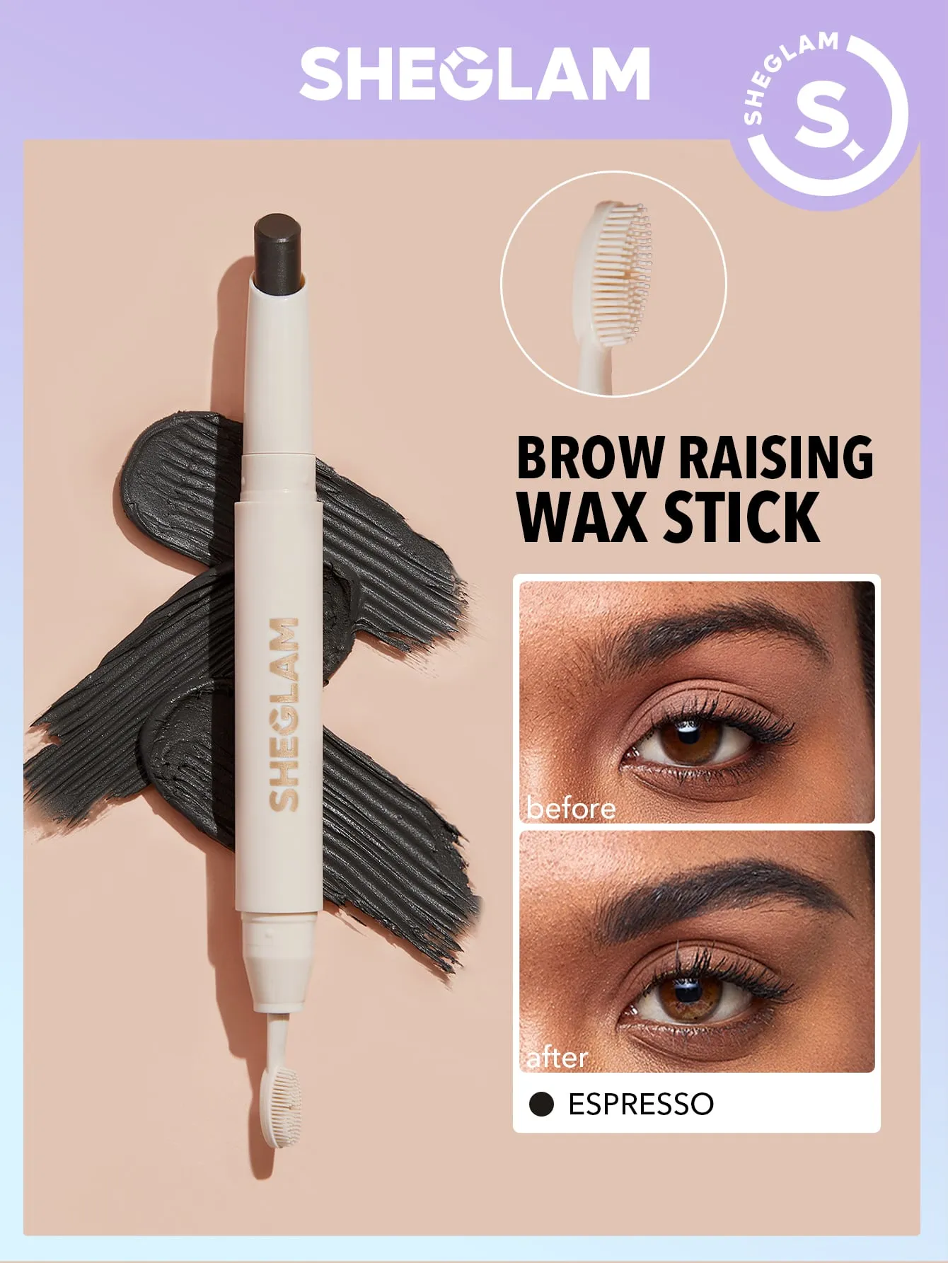 SHEGLAM Brow Raising Wax Stick Taupe