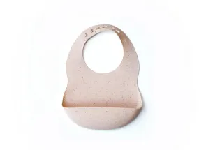 Silicone Baby Bib - Blush Speckle