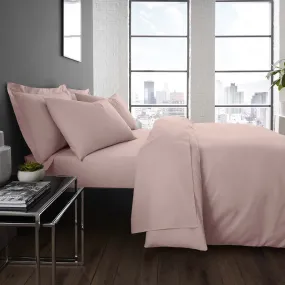 Soft touch microfibre 32cm Fitted Bed Sheet by Serene in Blush