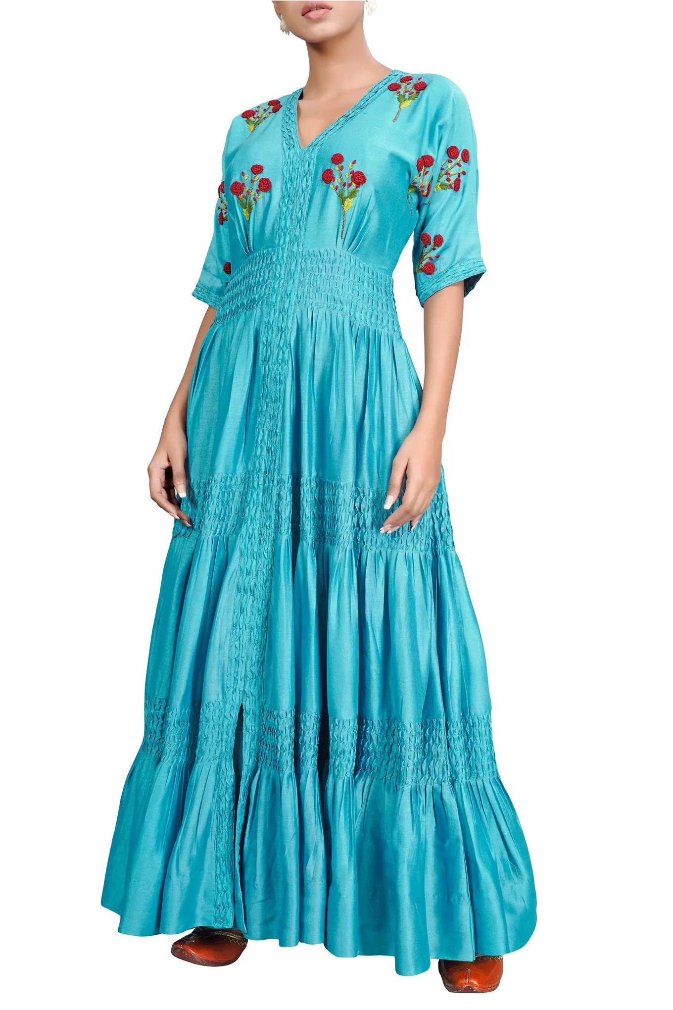 Spray Rose long dress