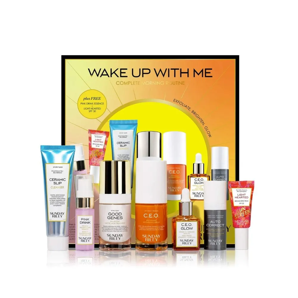 Sunday Riley Wake Up With Me Complete Morning Routine