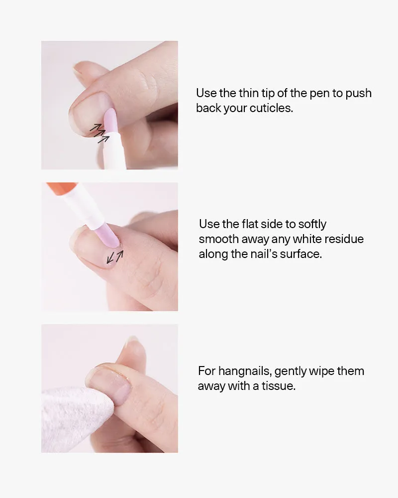 WAKEMAKE Nail Gun Pink Cuticle-Out Pen