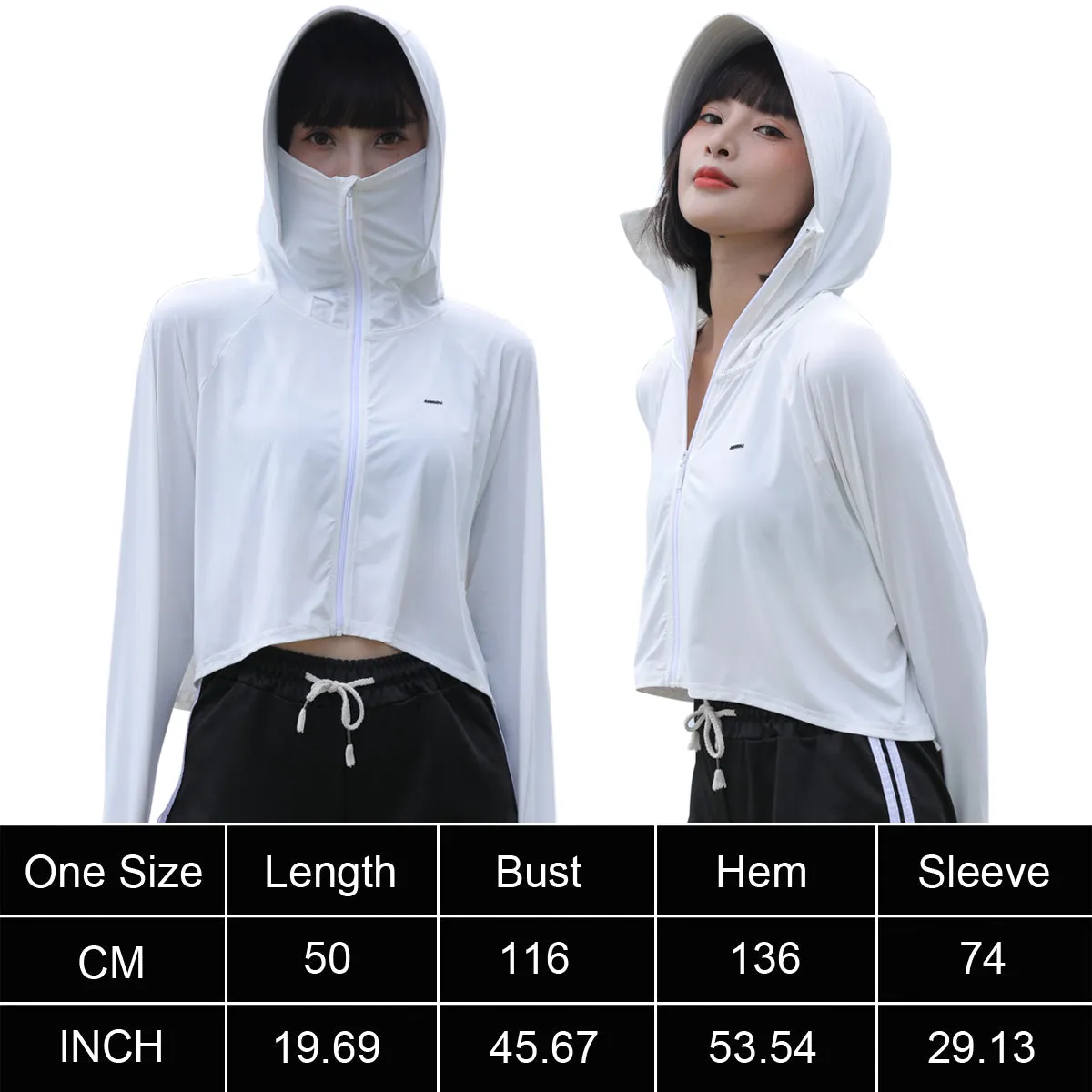 Women's Hooded UV UPF50  Sun Protection Jacket